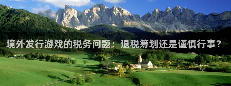 bg大游子怎么来的：境外发行游戏的税务问题：退税筹划还是谨慎行事？